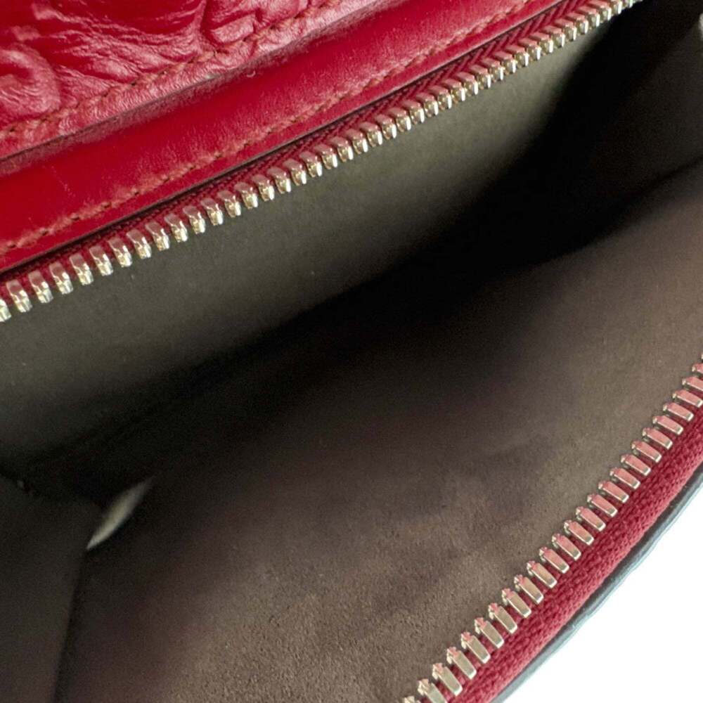 GUCCI Red Leather Backpack - Picture 12 of 14